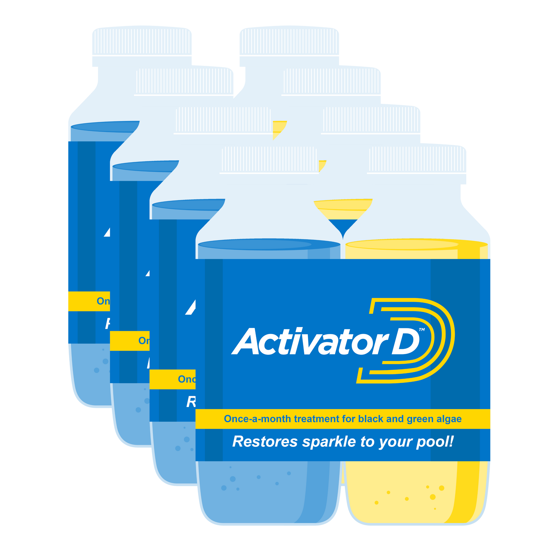 Activator D black and green algae treatment for swimming pools in South Africa