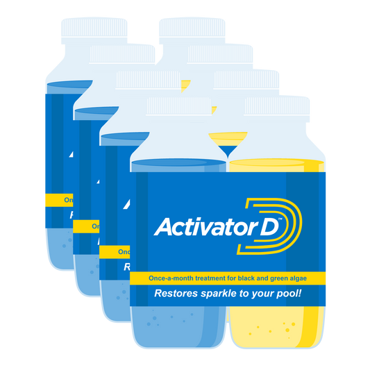 Activator D black and green algae treatment for swimming pools in South Africa